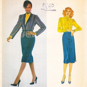 Vogue Paris Original 2400  Vintage Designer Sewing Pattern By Emanuel Ungaro  Skirt Jacket Blouse Suit  Size 10   Unused