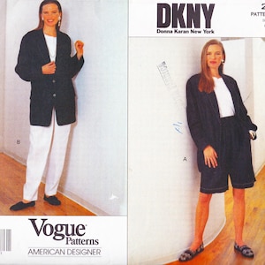 Vogue 2651  Vintage Designer Sewing Pattern By Donna Karan  DKNY  Pants Trousers Shorts Jacket Suit Pantsuit  Sizes 6 8 10  Unused
