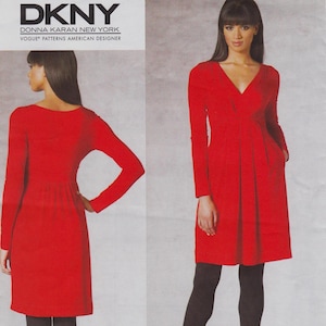 Vogue 1194  Designer Sewing Pattern  Donna Karan  DKNY  Dress  Sizes 8 10 12 14  Unused