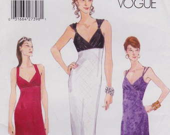Very Easy Vogue 9814, Vintage Sewing Pattern, Dress, Sizes 8 10 12, Unused
