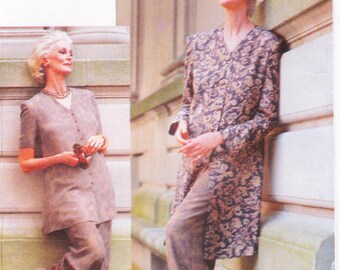 Vogue 9620 Vintage Sewing Pattern Jacket Top Trousers Pants Sizes 8 10 12 Uncut