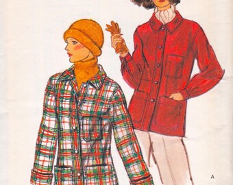 Vogue 9558, Vintage Sewing Pattern, Jacket, Size 12 Bust 34 Unused