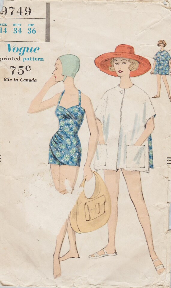 SIMONETTA of ITALY 1958 Vintage VOGUE Sewing Pattern B36 DRESS /& BOLERO 1118