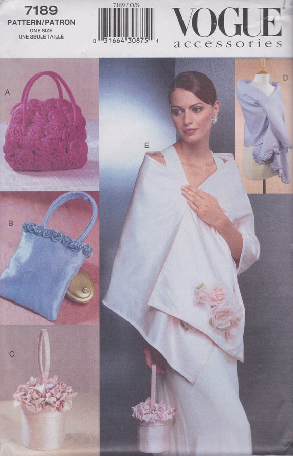 V7354 Vogue 7354 Sewing Pattern Elegant Evening Purses HandBags 6 Styles  OOP | eBay