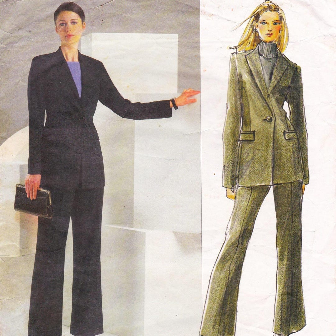 Vogue 2874 Designer Sewing Pattern by Anne Klein Jacket Trousers Pants ...