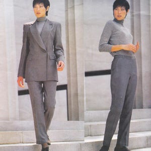 Vogue 2217  Vintage Designer Sewing Pattern By Donna Karan  Pants Trousers Jacket Suit  Sizes 8 10 12 Unused