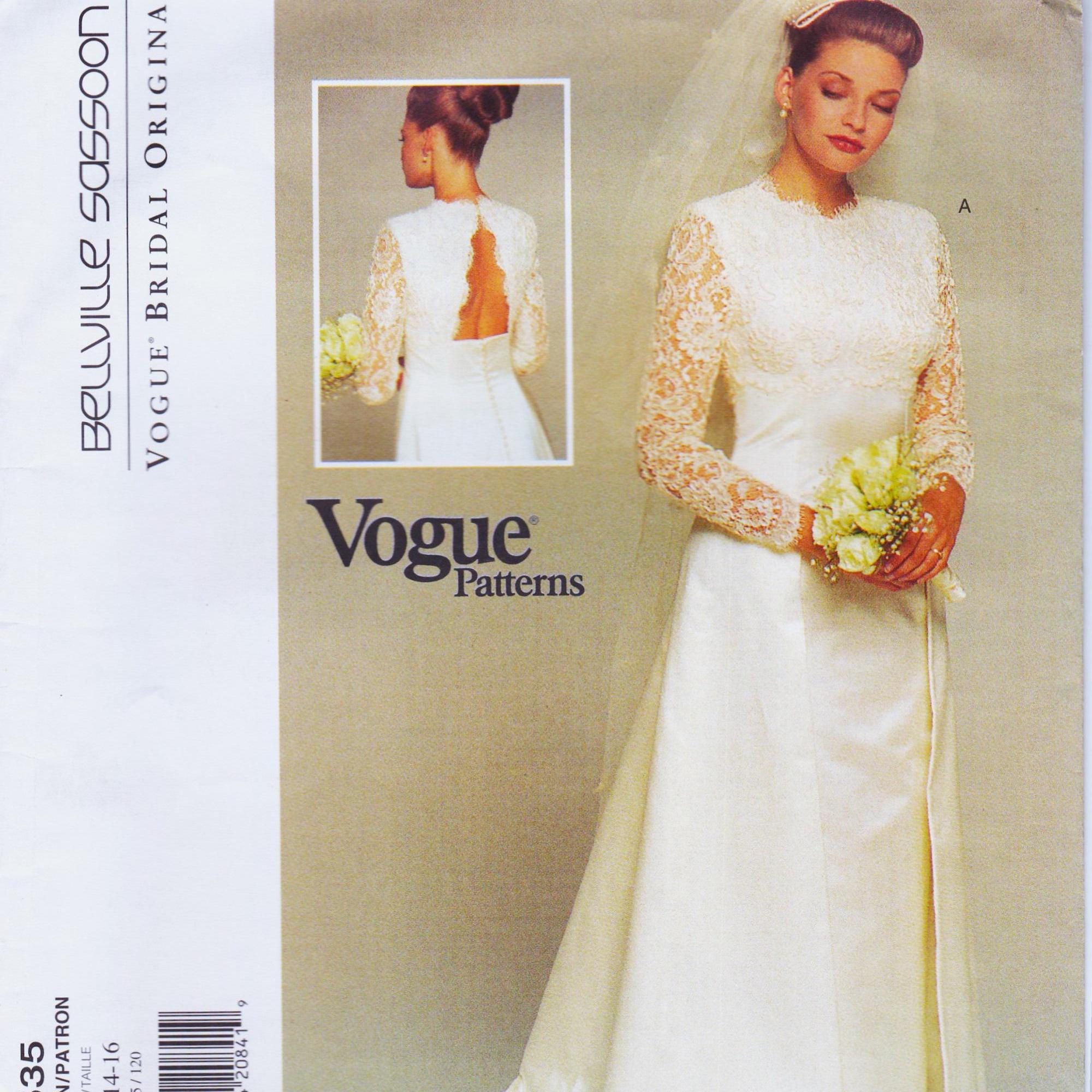 Vogue Bridal Original 1535, Bellville Sassoon Sewing Pattern