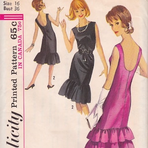 Simplicity 5817  Vintage 1960s Sewing Pattern  Sleeveless Sheath Dress  Size 16 Bust 36 Unused
