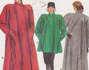 Vogue 7024 Vintage Sewing Pattern Raglan Sleeve Coat Jacket Sizes P S M Uncut
