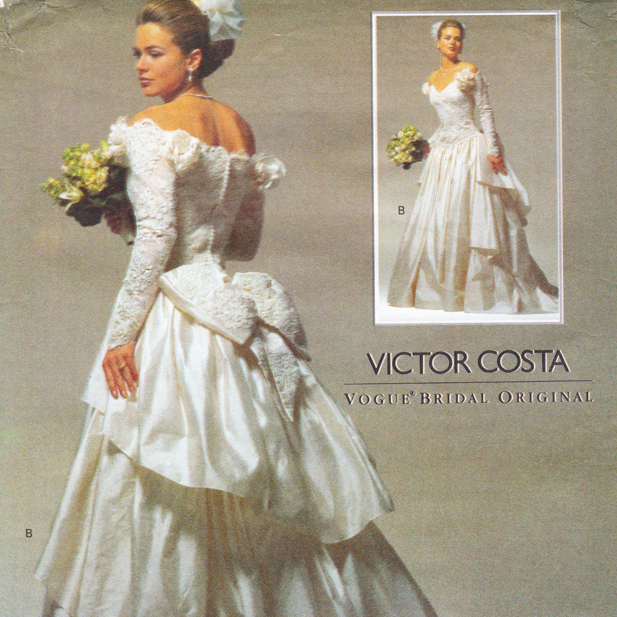 Vogue Bridal Original 2783 Vintage Designer Sewing Pattern by