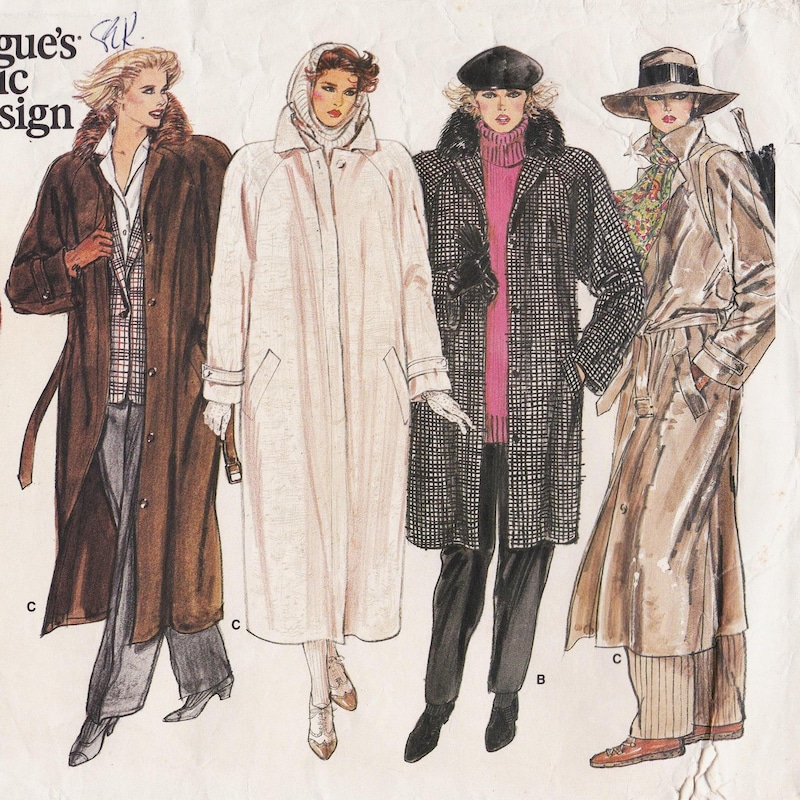 Classic Raglan Coat Pattern - Etsy