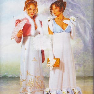 Butterick Making History 6631  Vintage Historical Costume Sewing Pattern  Empire Dress And Jacket Sizes 12 14 16  Bust 34 36 38  Unused