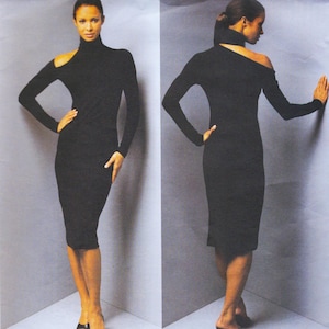 Vogue 2645  Vintage Designer Sewing Pattern By Donna Karan  Dress  Sizes 8 10 12  Unused