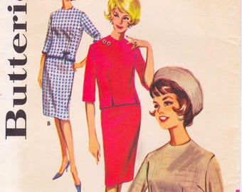 Butterick 9961 Vintage 1960s Sewing Pattern Skirt Top Suit Size 14 Bust 34