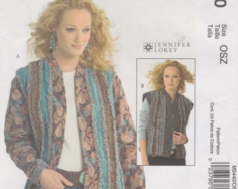 McCalls 5440  Sewing Pattern By Jennifer Lokey  Jacket Vest  One Size  Unused