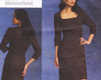 Vogue 1121, Designer Sewing Pattern By Badgley Mischka, Dress, Sizes 6 - 12, Unused