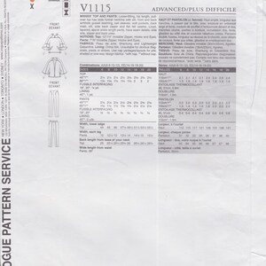 Vogue 1115 Designer Sewing Pattern by Ralph Rucci Chado Pants - Etsy