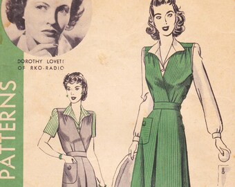Hollywood 905, Vintage 1940s Sewing Pattern, Jumper, Blouse & Skirt, Size 14, Bust 32, Unused