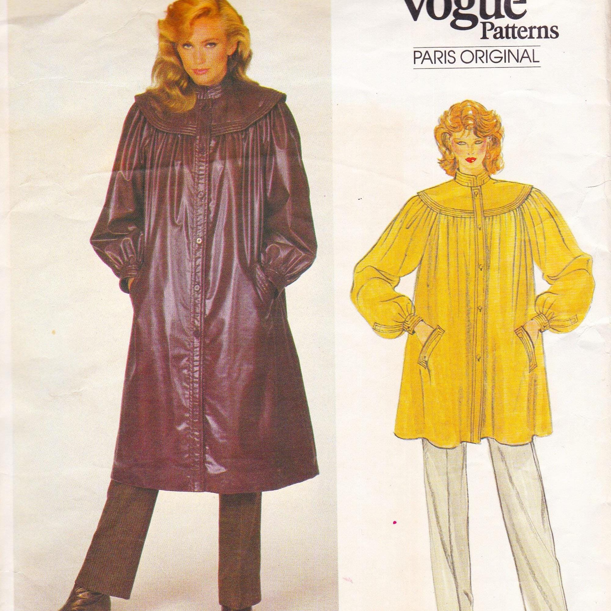 Vogue Paris Original 2876  Vintage Designer Sewing Pattern By Givenchy Coat Jacket Size 12 Bust 34  Unused
