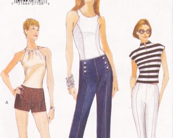 Very Easy Vogue 9857 Vintage Sewing Pattern Pants & Shorts Sizes 14 16 18 Uncut