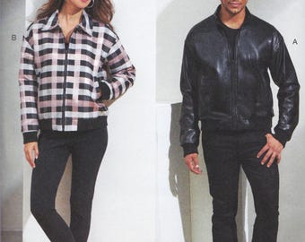 Vogue 1877 Sewing Pattern Unisex Jacket Sizes S M L Chest 34 - 44 Uncut