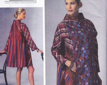 Vogue 1441, Koos Van Den Akker Sewing Pattern, Coat, Sizes L XL XXL Uncut