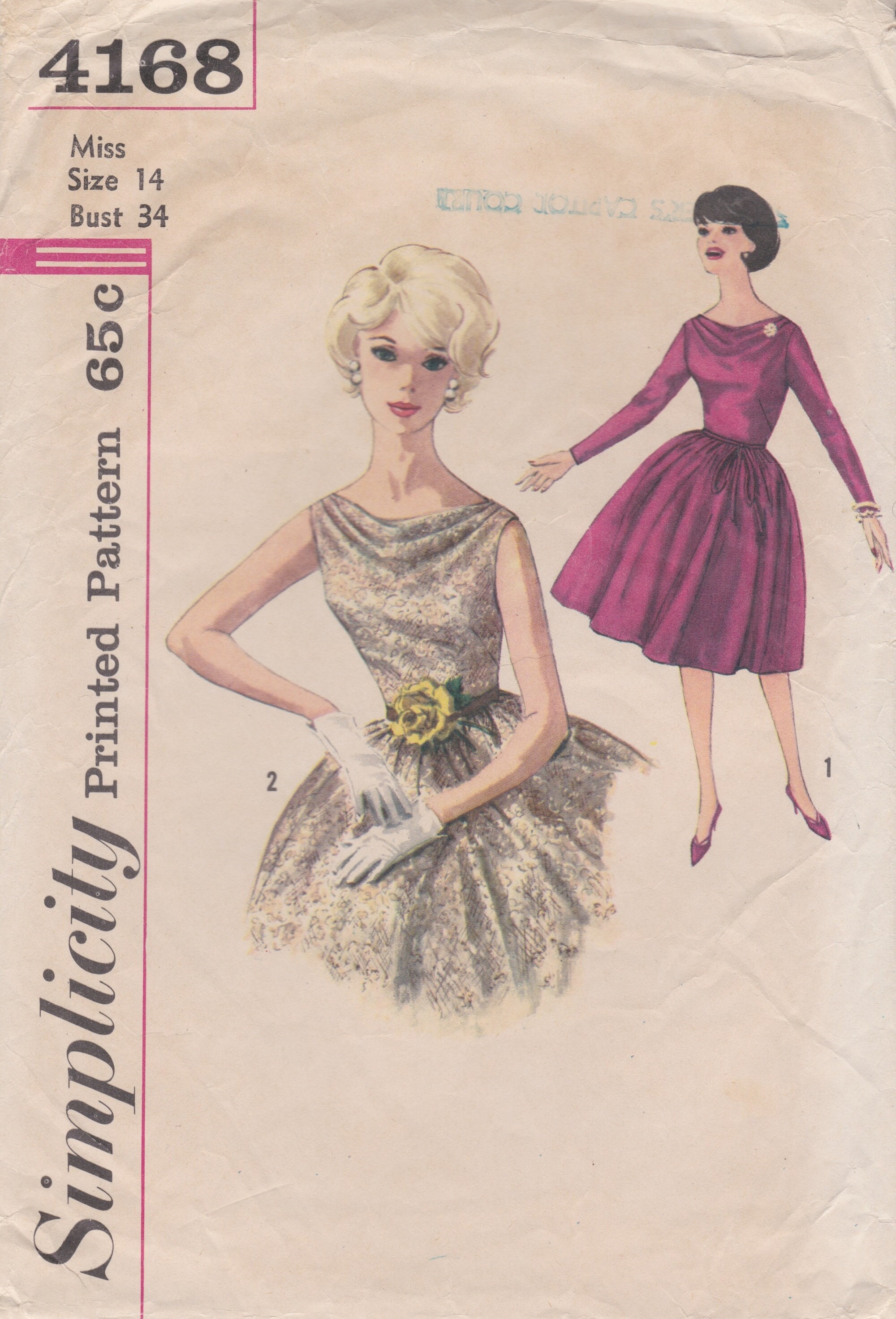 Vintage Simplicity 4168 Girl's Jumper, Dress & Bolero Pattern
