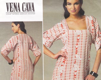 Vogue 1228, Designer Sewing Pattern By Vena Cava, Dress, Sizes 16 - 22, Unused