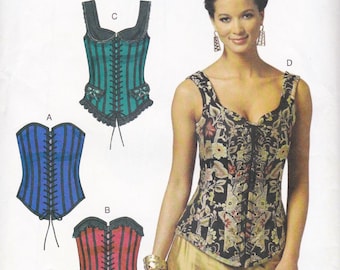 Butterick 5662, Sewing Pattern, Corset, Bustier, Sizes 14 - 20, Bust 36 - 42, Unused