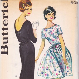 Butterick 9968  Vintage 1960s Sewing Pattern  Dress  Size 16 Bust 36  Unused