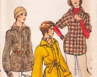 Vogue 8672, Vintage Sewing Pattern, Jacket, Size 12 Bust 34 Unused
