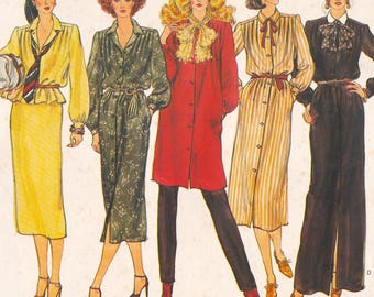 Vogue 2002, Vintage 1970s Sewing Pattern, Dress, Skirt & Top, Sizes 12 Bust 34 Unused