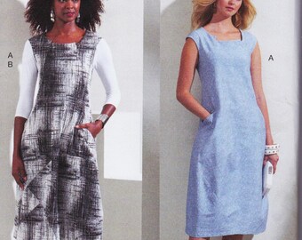 Vogue 1860, Marcy Tilton Sewing Pattern, Jumper, Dress, & Top, Sizes 16 - 24, Unused