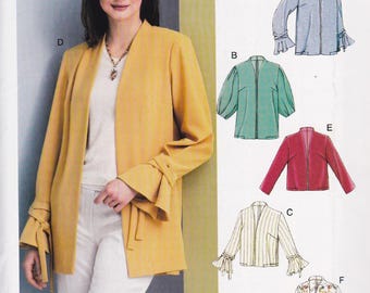 Vogue Easy Options 9338, Sewing Pattern, Jacket, Coat, Sizes 6 - 14 Uncut
