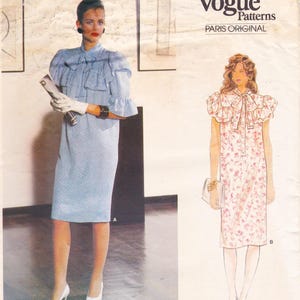 Vogue Paris Original 1317  Vintage Designer Sewing Pattern By Givenchy  Dress  Size 16 Bust 38 Unused