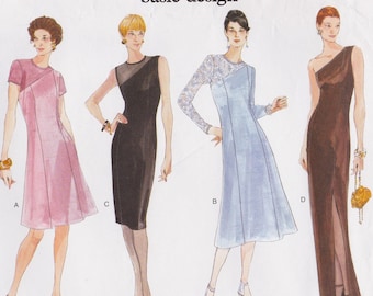 Vogue 1640, Vintage Basic Design Sewing Pattern, Dress, Sizes 6 8 10, Unused