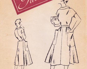 Womans Day 3271 Vintage 1940s Sewing Pattern Wrap Dress Size 16 Bust 34 Uncut
