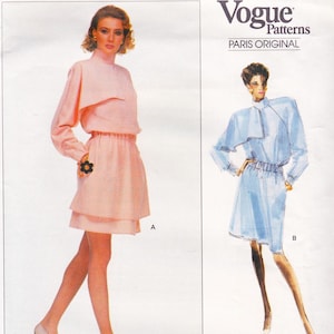 Vogue Paris Original 2107  Vintage Designer Sewing Pattern By Chloe  Dress   Sizes 12 14 16  Bust 34 36 38  Unused