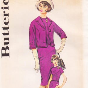Butterick 9923  Vintage Sewing Pattern  Dress And Jacket  Size 16 Bust 36  Unused