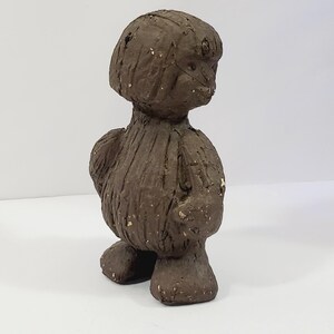 Vintage Ramsing Pottery Stoneware Brown Troll Figurine Handmade Danish Pottery Mid Century Collectibles