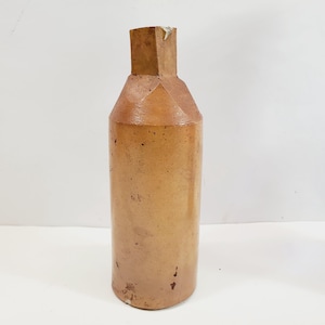 Circa 1800&#39;s Antique 19th Century Doulton Lambeth Church Warden Pottery Ink Bottle