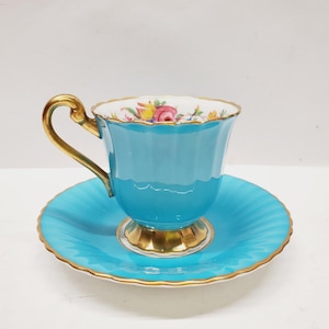Double Warranted Paragon Demi-Tasse Tea Cup and Saucer  Made in England
