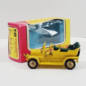 Vintage Toy Car 1904 Spyker Made in England by Lesney Matchbox Models of Yesteryear Number 16 With Box