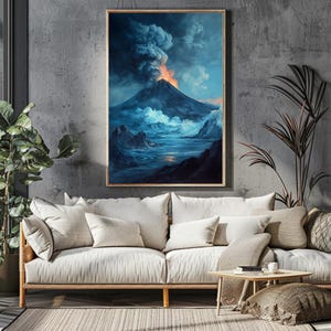 Erupted Volcano Print