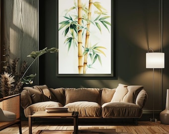 Calming Bamboo Tree Print