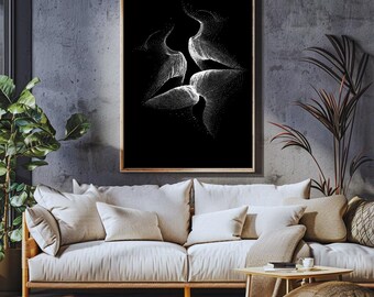 Estampado de labios punteados