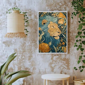 Sophisticated Lion Print