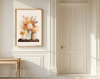 Imprimé floral d'automne