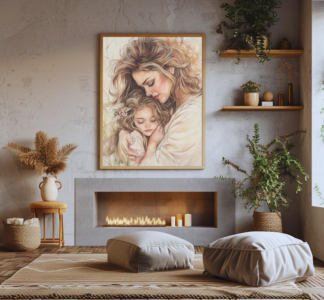 Mother and Daughter Print - Etsy