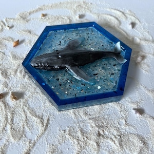 Ocean Trinket Dish – Resin Shell Jewelry Holder, Valentine Gift